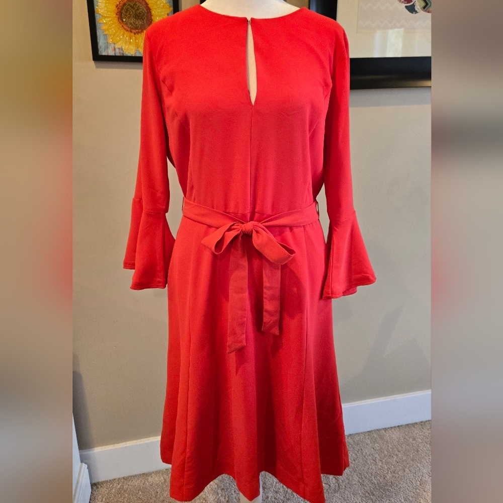 Ann Taylor Scarlet Long Sleeve Dress